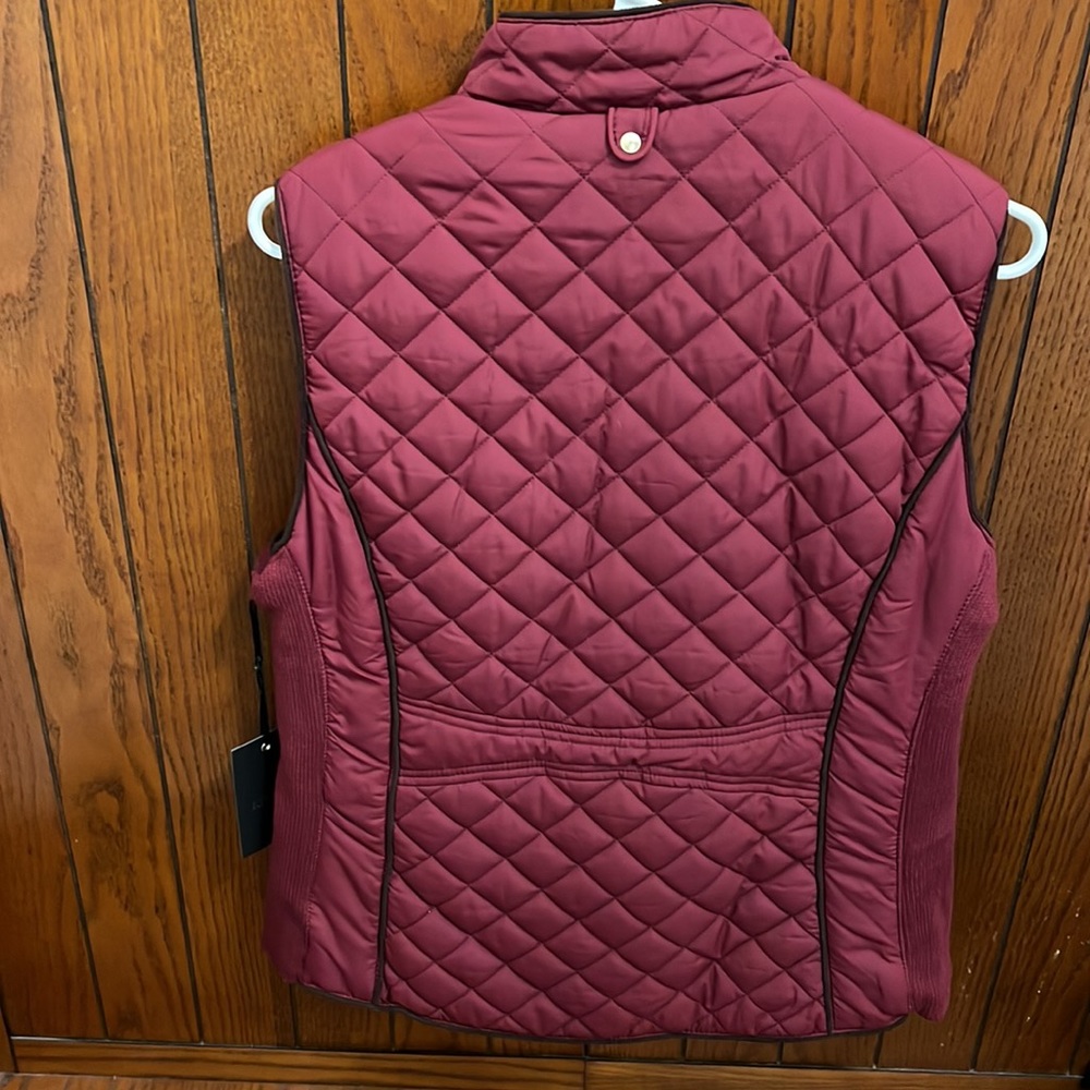 Womens burgundy trimmed in black size large nwt - Picture 8 of 14